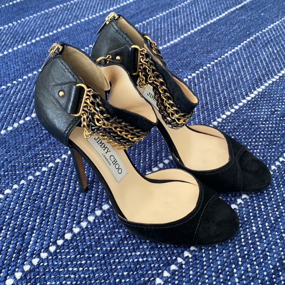 Jimmy Choo suede heels, 38